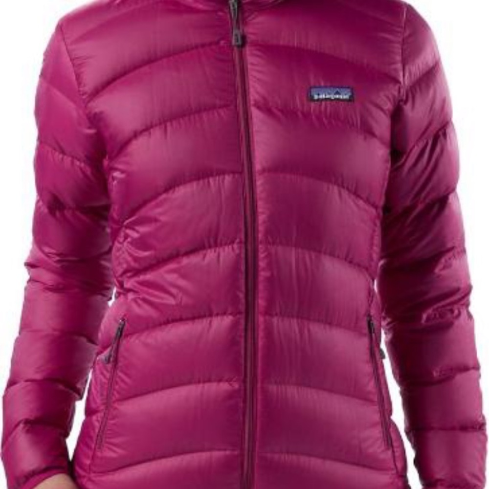 Patagonia hood down jacket girls XL fits women XS